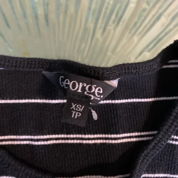 💜 George Striped Ribbed Top - Picture 2 of 2